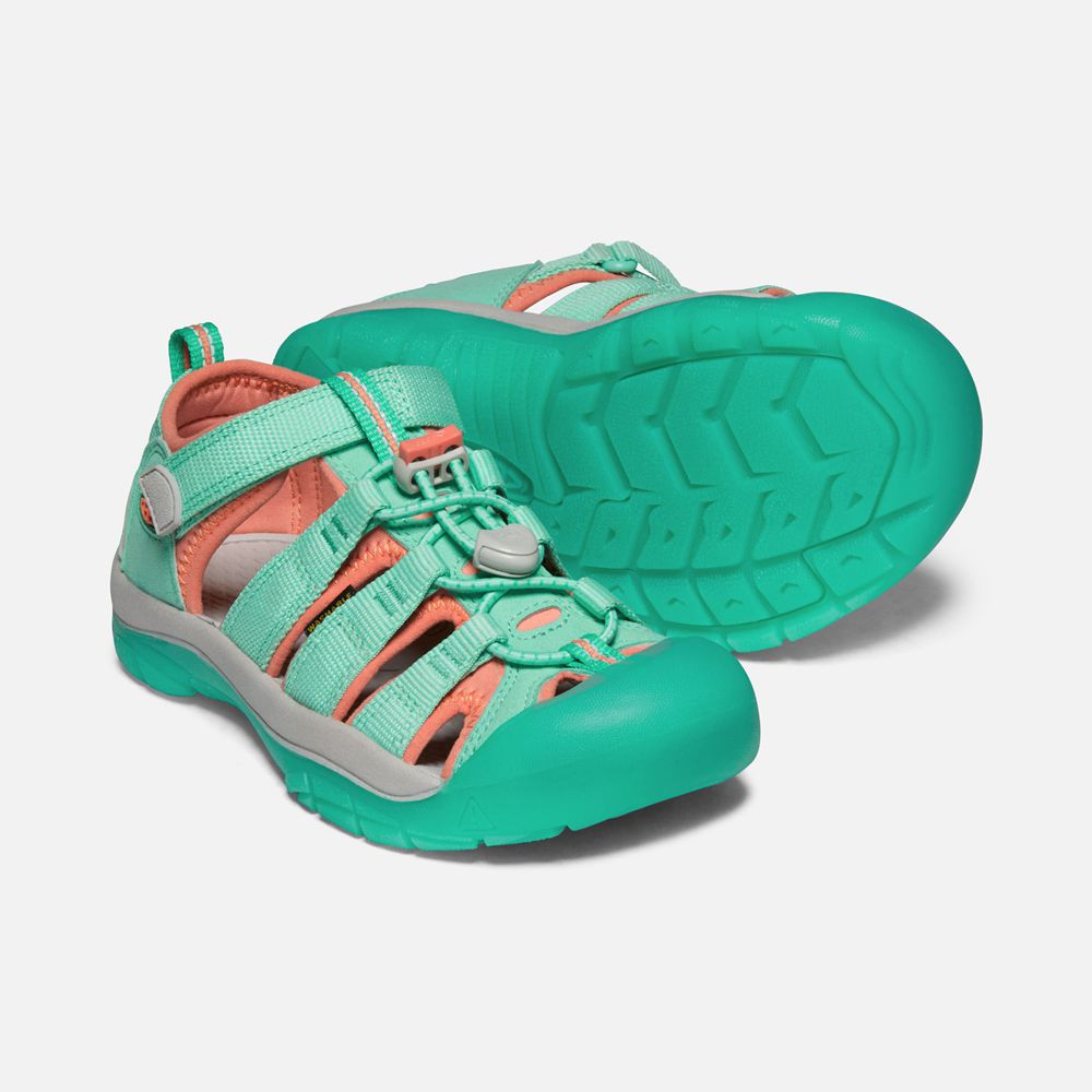 Sandalias Keen Mexico Verdes/Coral - Niños Newport H2 - UJ2796831